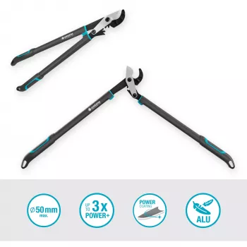 Gardena EnergyCut dārza šķēres ar apvedasmeņiem, melnas/zaļas, tērauda, 5 cm