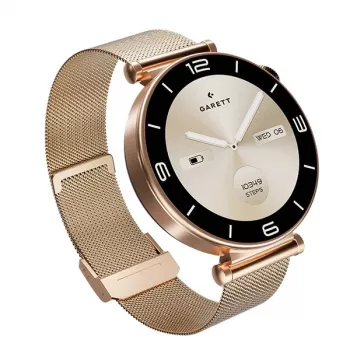 Viedpulkstenis Garett Rose Gold mesh
