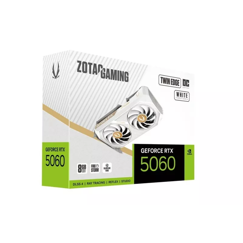 Grafikas karte Zotac GAMING GeForce RTX 5060 Twin Edge OC White Edition 8GB GDDR7