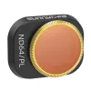 Filtru komplekts Sunnylife priekš DJI Mini 4 Pro — neitrālā blīvuma un polarizācijas 4 lēcas (ND8, ND16, ND32, ND64)