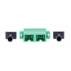Extralink SC/APC Duplex adapteris, vienmoda, zaļš