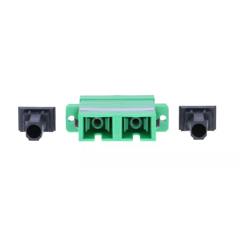 Extralink SC/APC Duplex adapteris, vienmoda, zaļš