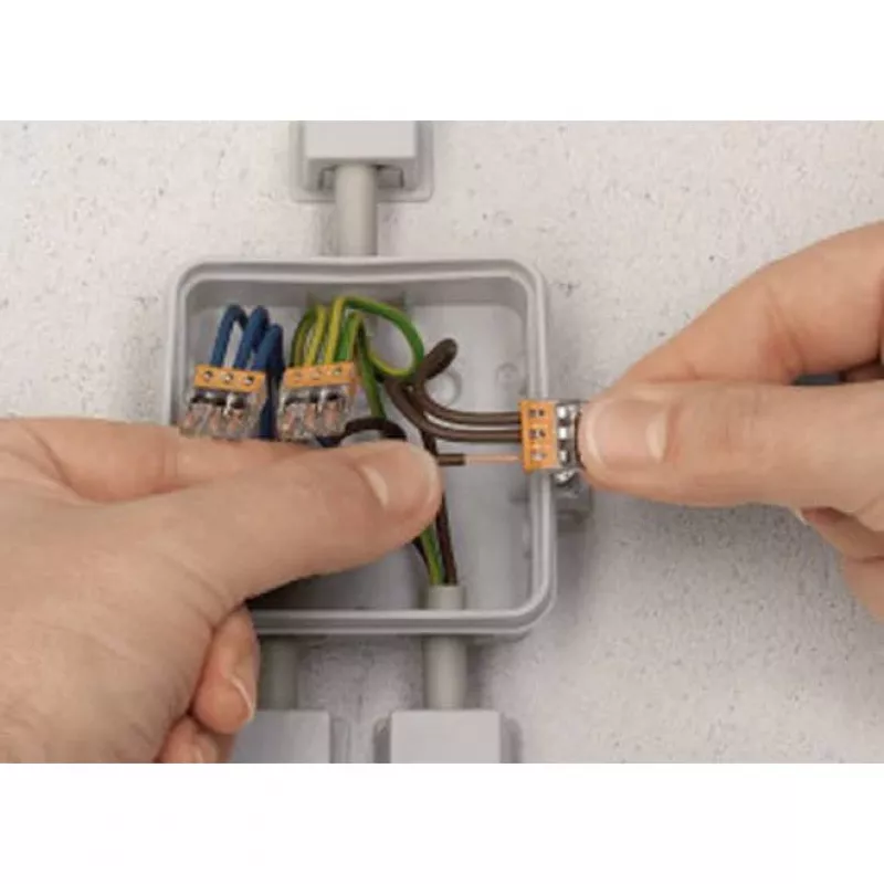 Wago spaļu savienotājs 4‑polu 0,5–2,5 mm² 24 A 400 V
