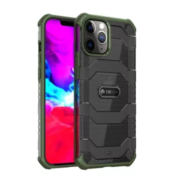 Aizsargājošs triecienizturīgs maciņš Devia Vanguard priekš iPhone 12 Pro Max, zaļš