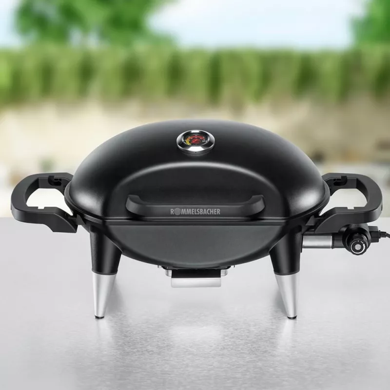 ROMMELSBACHER BBQ 4000, 2200 W, grils, elektrisks, 300 °C, galda, rūsas krāsa