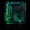Stealkey Customs SK-UNI 120D Distroplate D-RGB - Melns Edition