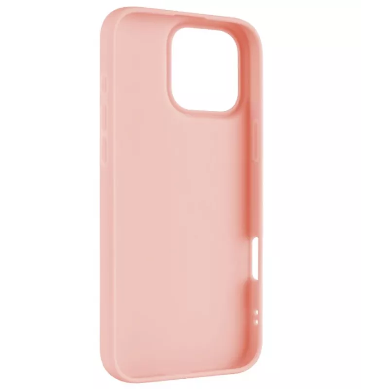 Aizsargājošs aizmugures vāciņš FIXED priekš Apple iPhone 16 Pro Max, gumijota apdare, rozā