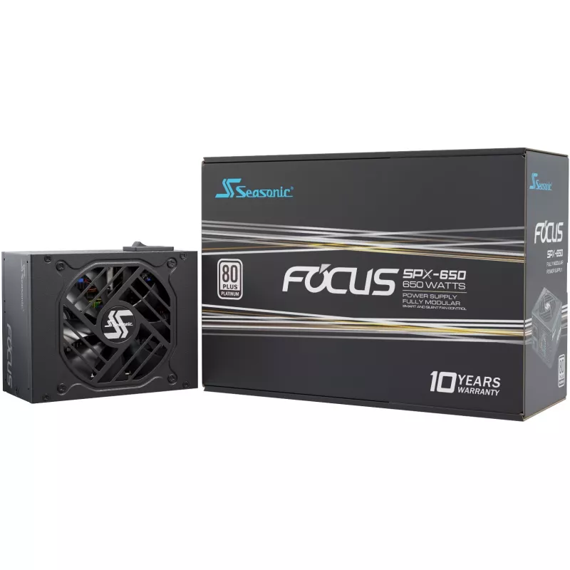 Seasonic FOCUS-SPX-650 barošanas bloks 650 W 20+4 kontaktu ATX CFX Melns