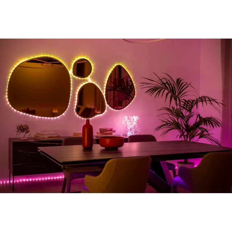 Twinkly Dots 60 RGB USB viedās gaismas, 3 m, melns