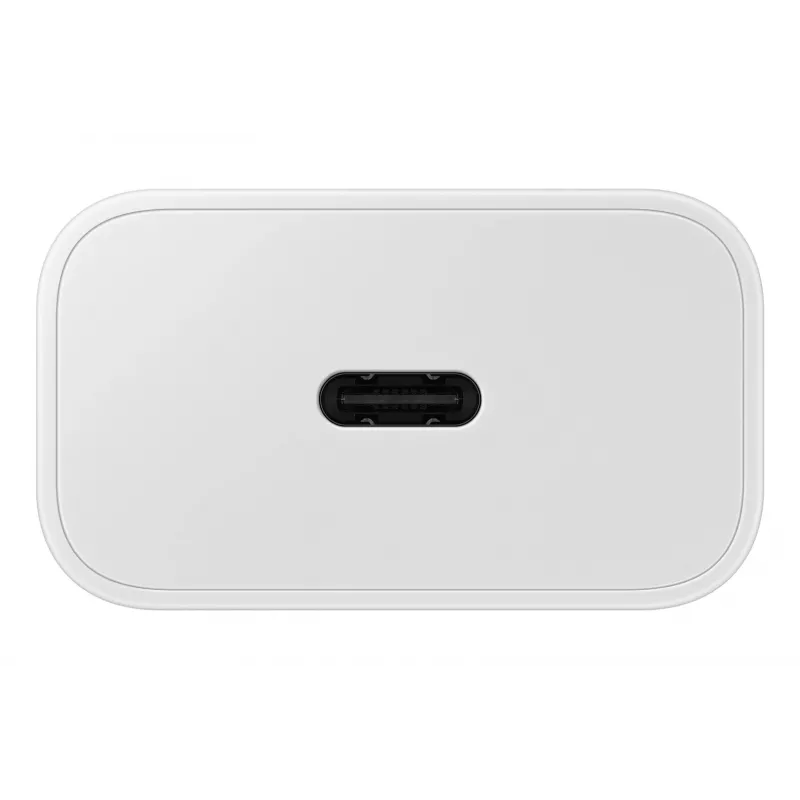 Sienas USB-C lādētājs Samsung EP-T2510 25W Balts, universāls iekštelpu ātrais lādētājs ar PPS