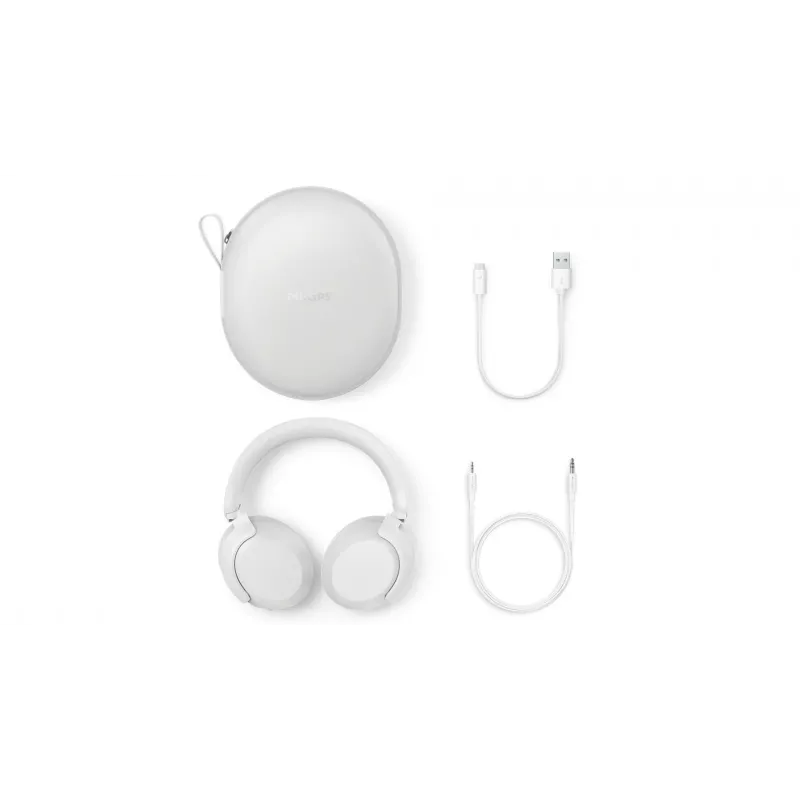 Philips TAH8000EWT/00 austiņas/headset Bezvadu Galvas saite Zvani/Mūzika USB Type-C Bluetooth Balts