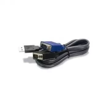 KVM kabelis Trendnet TK-CU15 Melns 4.5 m