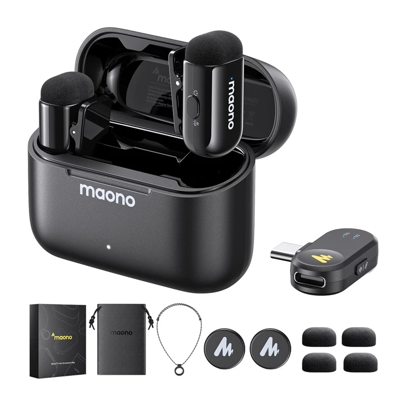 Mikrofons MAONO WM622 PC2 — augsta jutība, zems trokšņu līmenis skaidrai audio ierakstīšanai