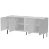 4D ABI kumode 200x45x88 matēts balts