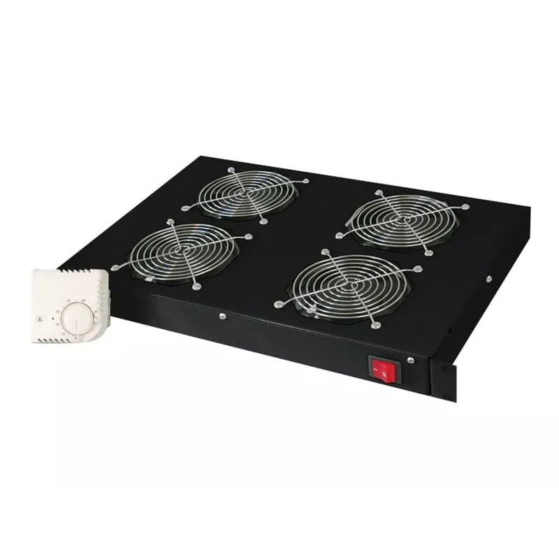 Ventilācijas panelis Digitus DN-19 FAN-4-HO-SW