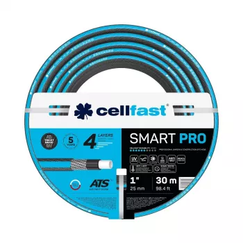 Dārza šļūtene Cellfast Smart Pro ATS 1 colla 30 m - izturīga laistīšanas šļūtene ar 1 collas diametru, 30 metru garumu
