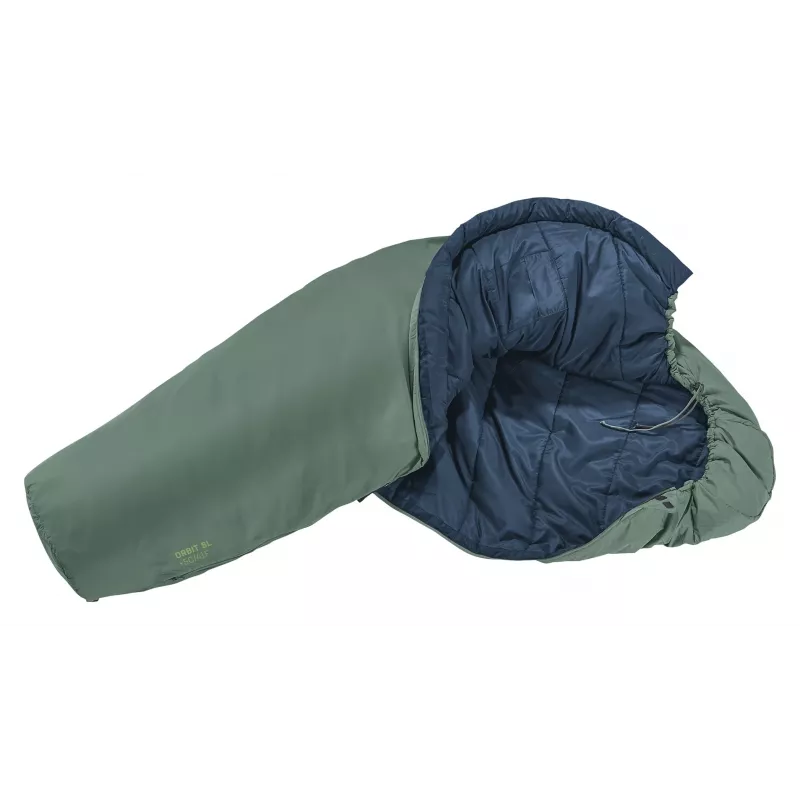 Mūmijas guļammaiss DEUTER Orbit SL +5°C / 41°F — 750 mm platums, 480 mm dziļums, Ripstop PES, Zaļš
