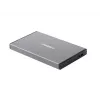 Ārējais HDD/SSD korpuss NATEC Rhino GO — 2,5 collu SATA, 9,5 mm, USB 3.0, alumīnijs, pelēks, līdz 4 TB