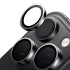 Kameras stikla aizsargs Torras iPhone 16 Pro Max — Lensguard, Melns
