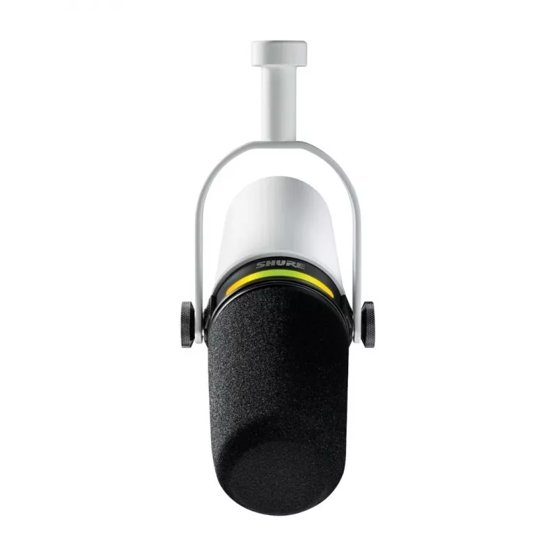 Shure MV7+-W - pults/vokāla mikrofonu ar XLR/USB-C savienotāju, balts