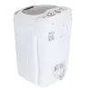 Veļas mašīna ar augšējo ielādi Adler AD 8055, pārnēsājama ar 3 kg ietilpību, krēmkrāsā, rotējoša vadība, 150 W