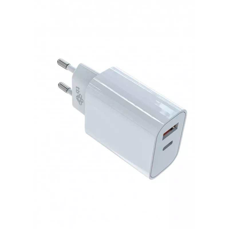 Universal charger 2x3A USB C + USB A Jauda Delivery Balts