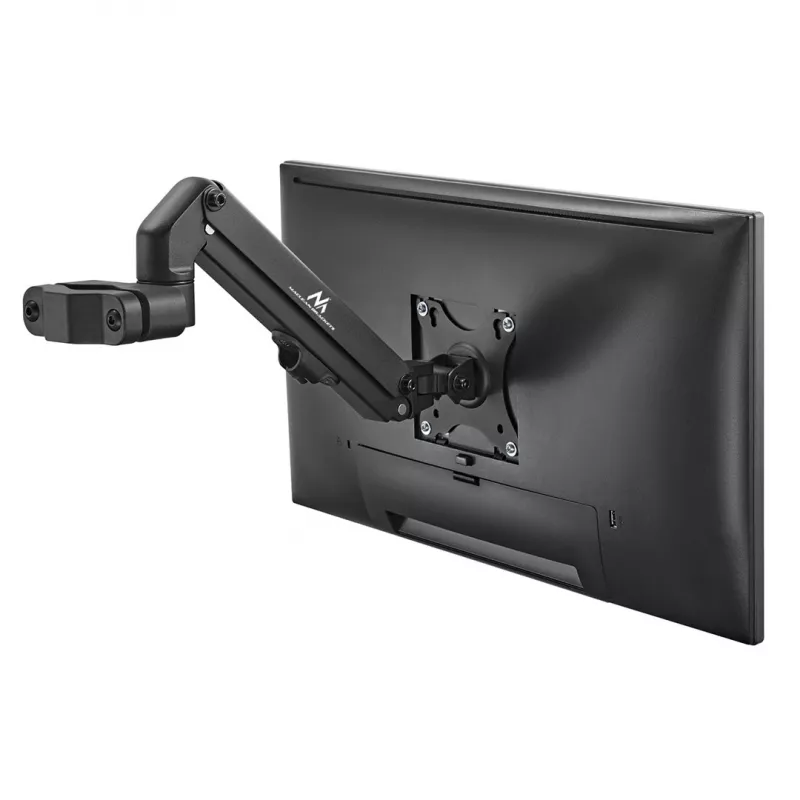 Monitora stiprinājums caurulei / stabam 28-60mm Maclean, 17-27'', 7kg max, gāzes atspere, MC-459