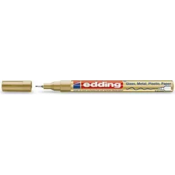 Marķieris Edding 780 Gold, Silver — metāliski rakstīšanas toņi, uzgalis 0.8 mm, 1 gab.