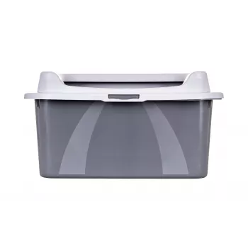 Kaķu kastīte DIAMENTIQ Bonita pelēka plastmasas 571×392×209 mm, 1 kg