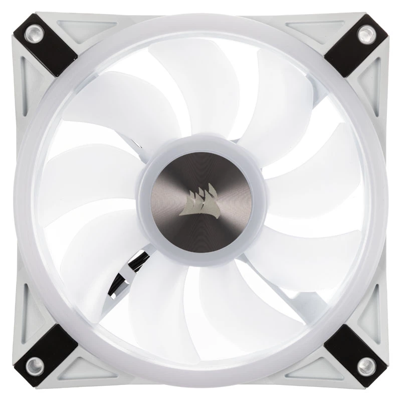 Corsair iCUE QL120 120 mm ARGB korpusa ventilators – balts
