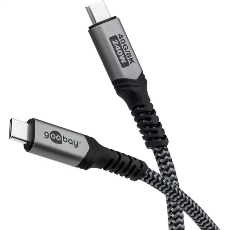Goobay 74211 USB kabelis melns