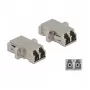 Optiskās šķiedras savienotājs DeLOCK LC Duplex ligzda uz LC Duplex ligzdu viena režīma metāls