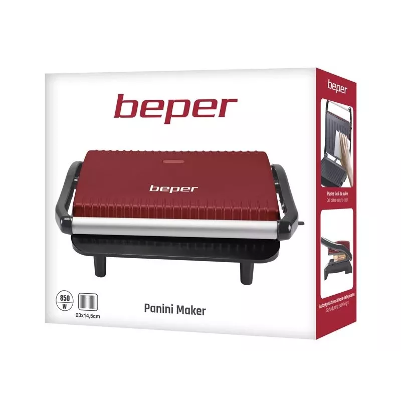 Tosteris Beper P101TOS002 — 2-šķēlīšu elektriskais tosteris no nerūsējošā tērauda