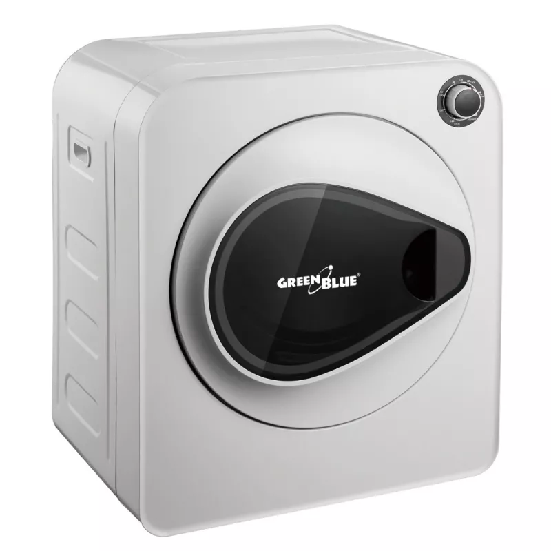 Veļas žāvētājs GreenBlue GB405 — elektrisks 830 W, 3 kg ietilpība, mini ceļojumu modelis