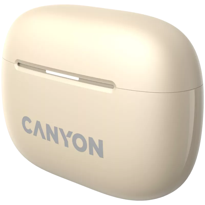 Canyon CNS-TWS10BG Bezvadu austiņas un mikrofons True Wireless Stereo (TWS) Iekšauss zvaniem/mūzikai/sportam/ikdienas lietošanai USB Type-C Bluetooth Bēšs (CNS-TWS10BG)
