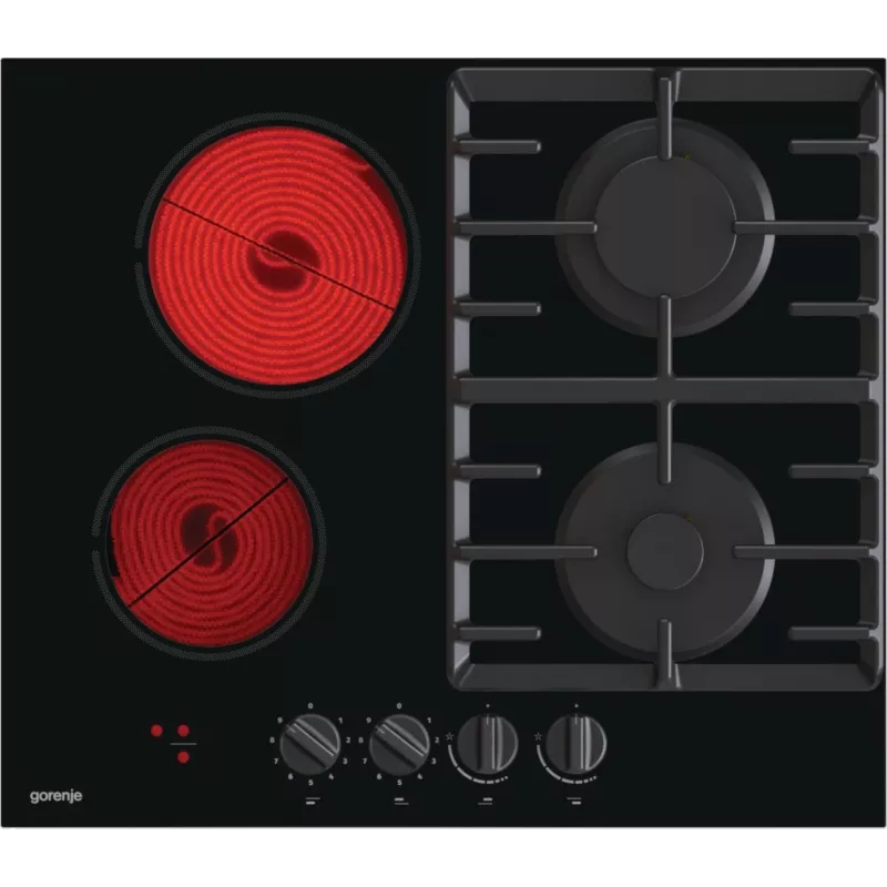 Gorenje GCE691BSC Melns Iebūvējams 60 cm Kombinētais 4 zonas