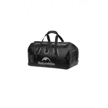 Ūdensizturīga ceļojumu soma Naturehike Bag 90L, rullējamā augšdaļa, sausa soma, melna
