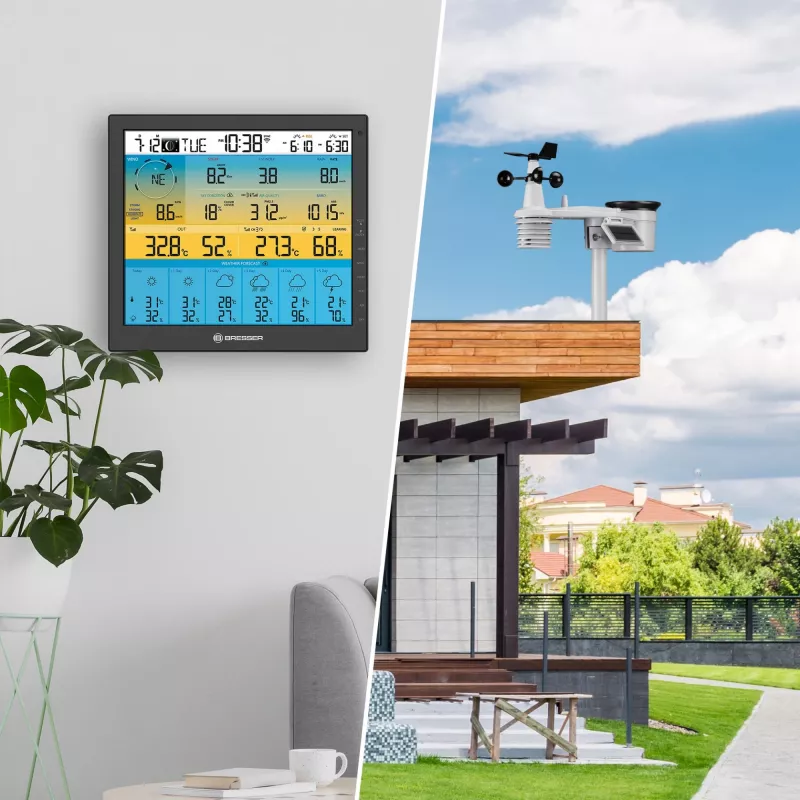 Digitālā laika stacija Bresser Optics 7003220 Melns LCD Wi-Fi