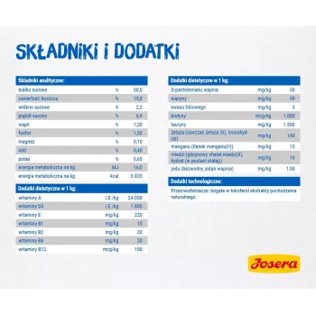 Sausā kaķu barība Josera 9802 2 kg Pieaugušiem Kaķiem Ar Kartupeļiem, Rīsiem Un Lasi