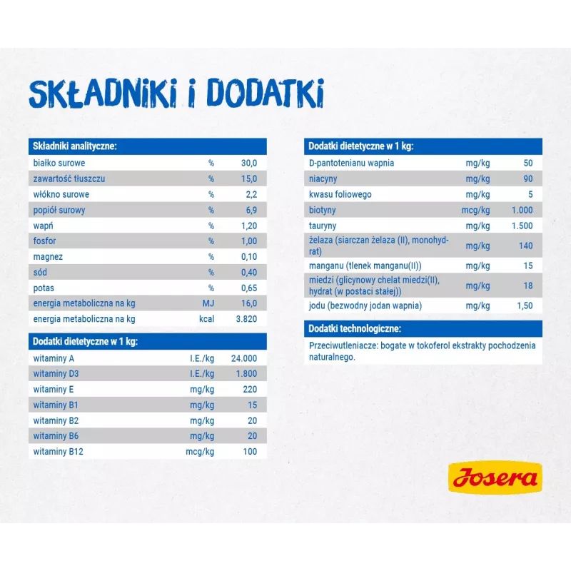 Sausā kaķu barība Josera 9802 2 kg Pieaugušiem Kaķiem Ar Kartupeļiem, Rīsiem Un Lasi