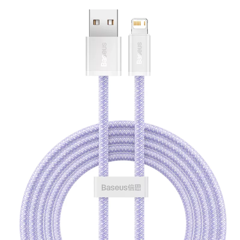 Baseus Dynamic kabelis USB–Lightning, 2,4 A, 2 m (violeta)