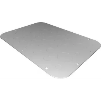 Rack plate Rittal AX 2575.100 — steel, light pelēka, 301×221 mm