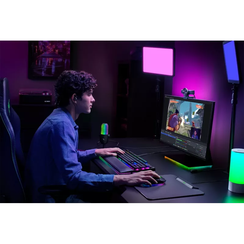 Razer | Tīmekļkamera | Kiyo V2 | MJPEG līdz 4K 30 FPS, 1080p 60 FPS, YUY2 līdz 4K 15 FPS, 1080p 60 FPS, NV12 līdz 4K 20 FPS, 1080p 60 FPS