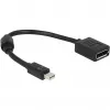DisplayPort kabelis DeLOCK 65554 Mini DisplayPort 0,21 m melns