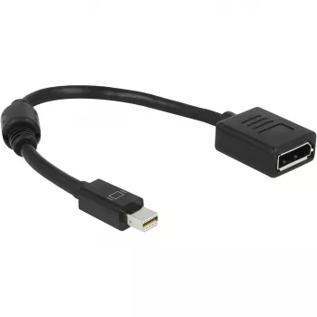DisplayPort kabelis DeLOCK 65554 Mini DisplayPort 0,21 m melns