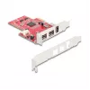 DeLOCK 90738 PCIe Firewire adapteris iekšējais IEEE 1394 sarkans