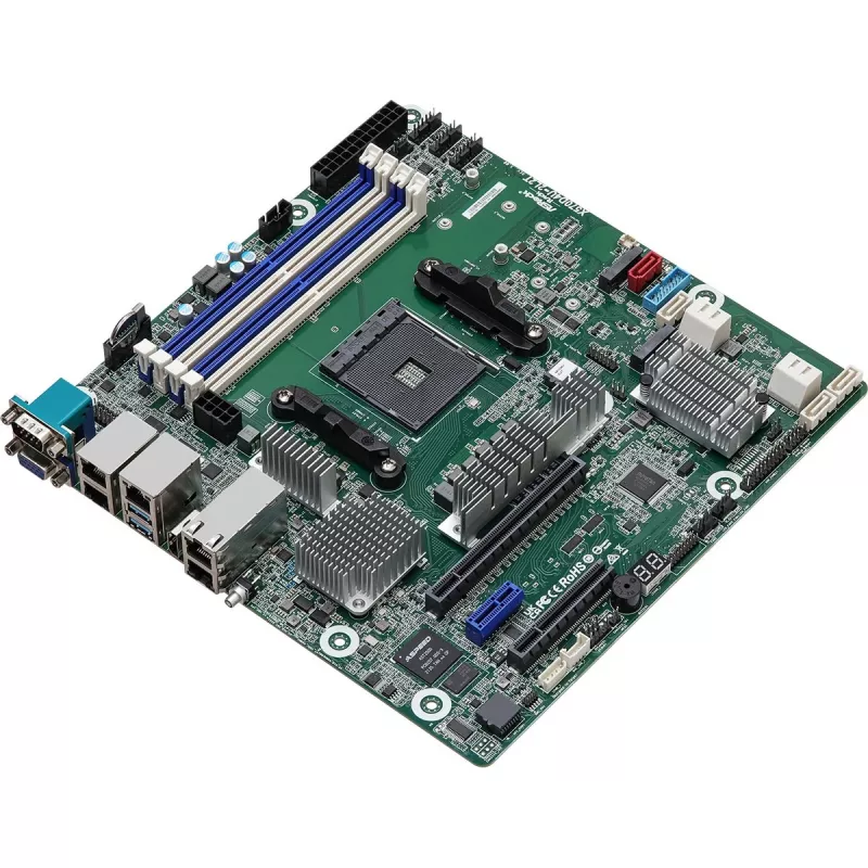 ASRock X570D4U-2L2T/BCM mātesplate AMD X570 Socket AM4 micro ATX