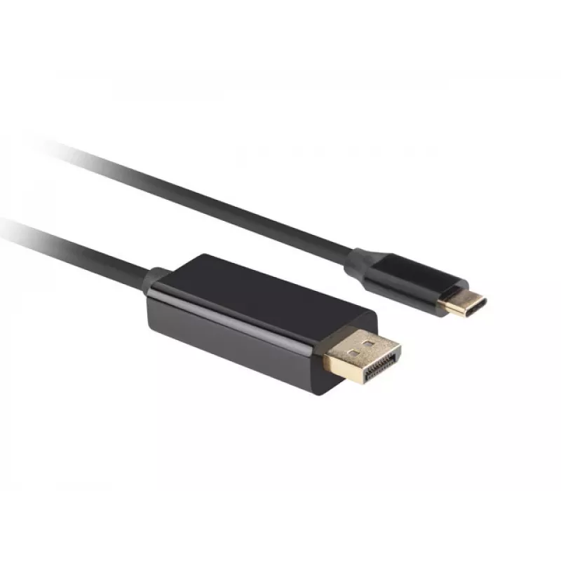 USB-C uz DisplayPort adapteris Lanberg CA-CMDP-10CU-0018-BK Melns 1,8 m
