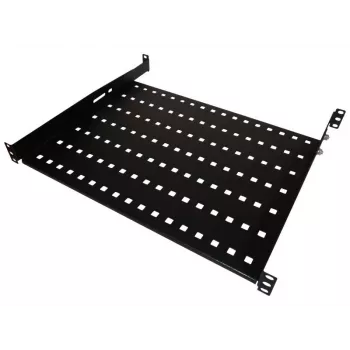 Alantec SA-P-19-1U-650-4-C-02 19 collu 1U fiksēts statīva plaukts, 650 mm dziļums, 4 punktu stiprinājums, melns