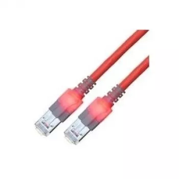 EasyLan DualBoot LED komutācijas kabelis RJ45 S/FTP Cat.6 (E klase) - ar saCon savienotāju - LSOH - sarkans - 10